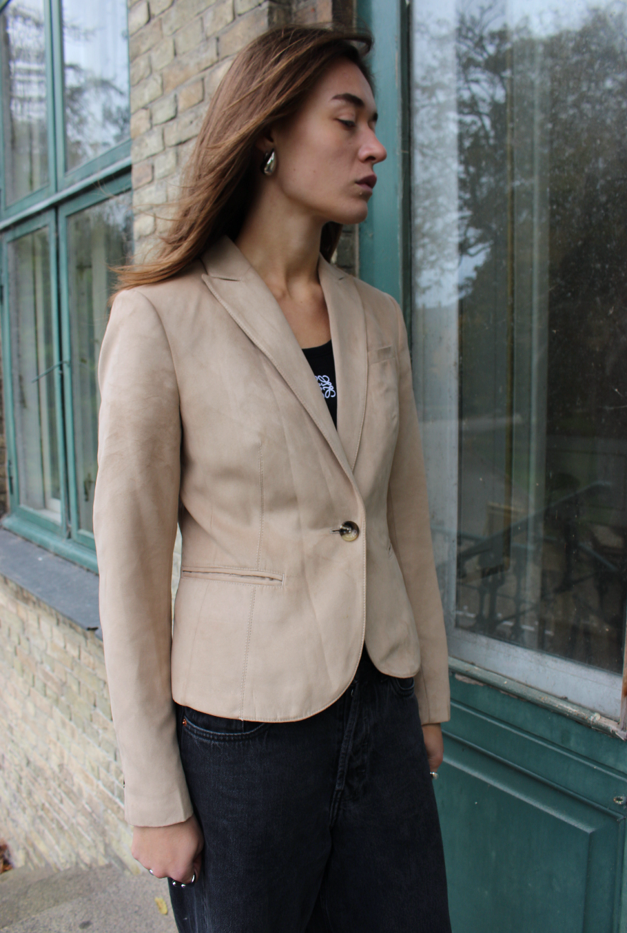 Blazer i beige
