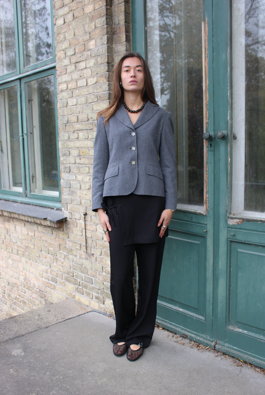 Figursyet blazer i uld