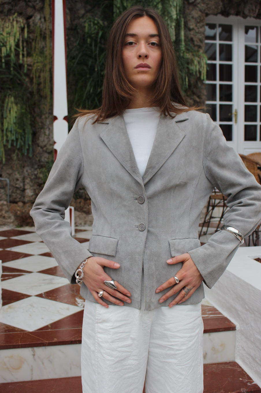 Blazer i ruskind