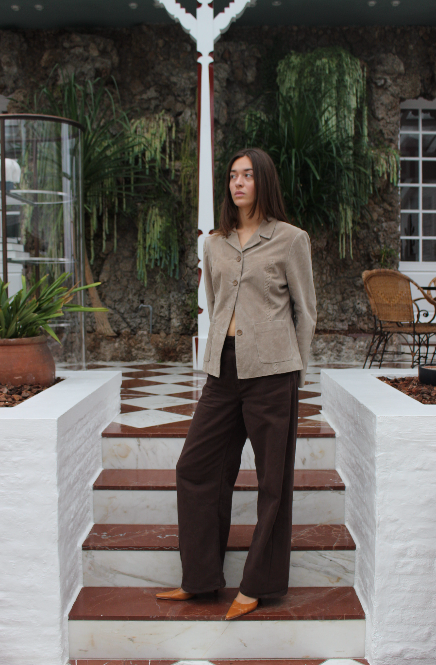 Blazer i ruskind
