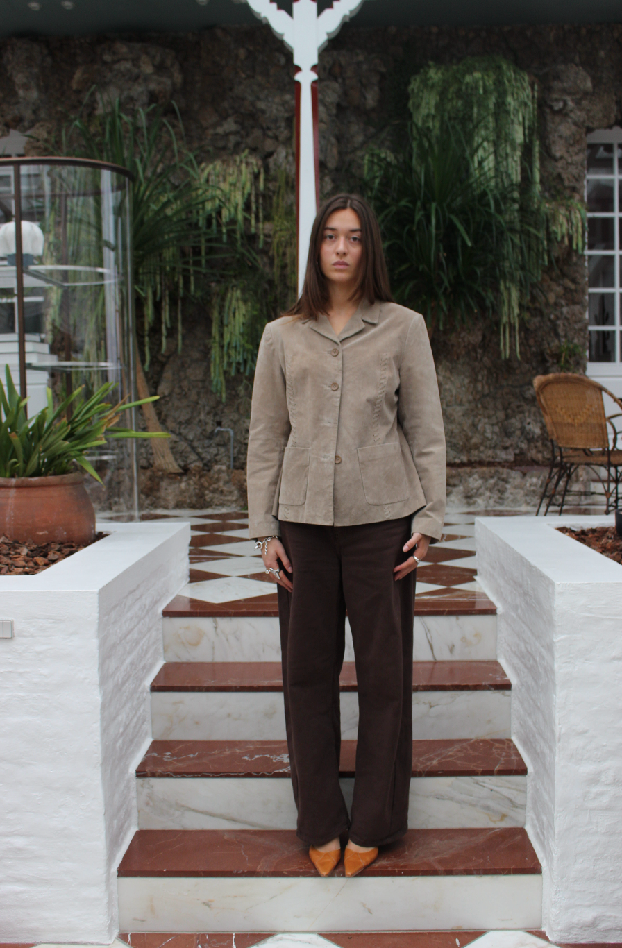 Blazer i ruskind