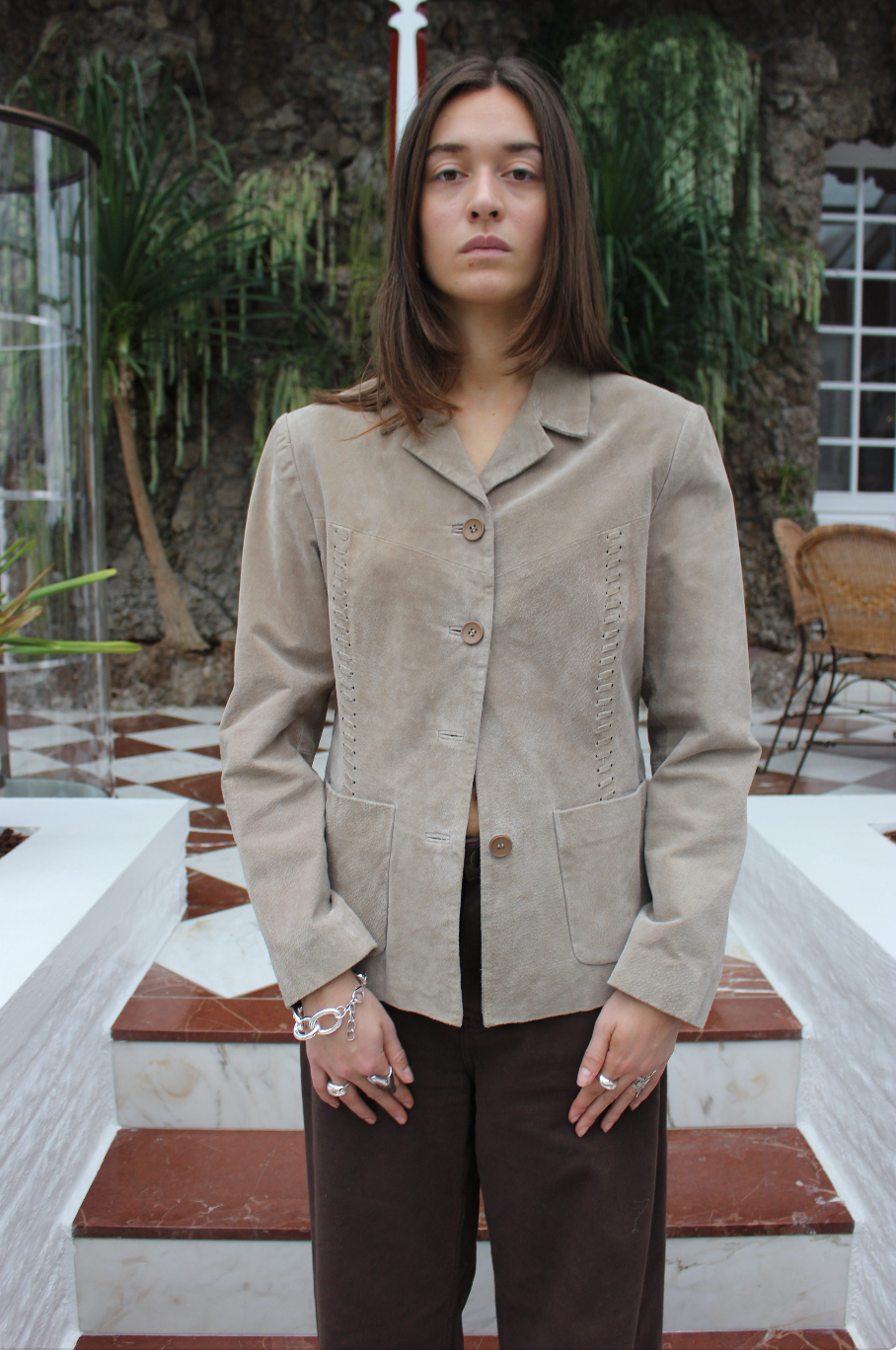 Blazer i ruskind