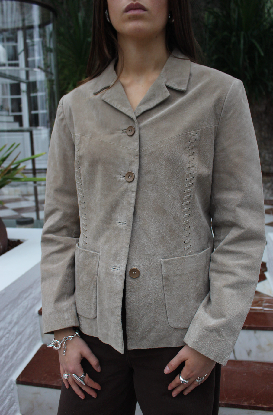 Blazer i ruskind