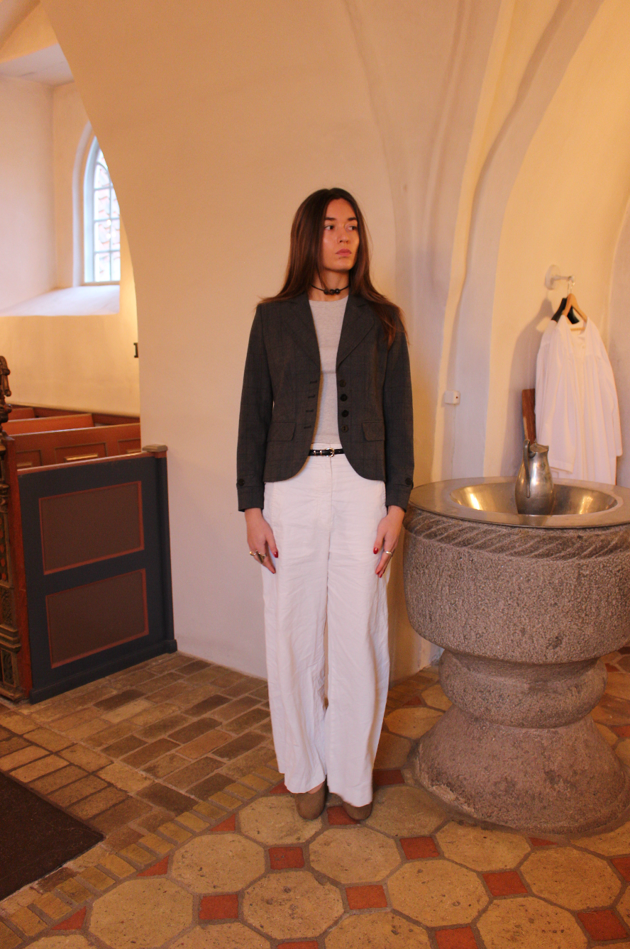 Figursyet blazer m. tern