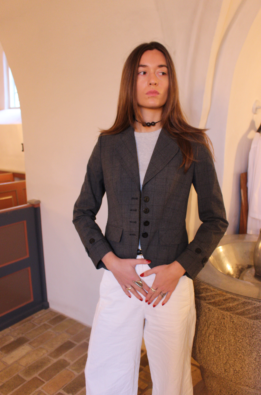 Figursyet blazer m. tern