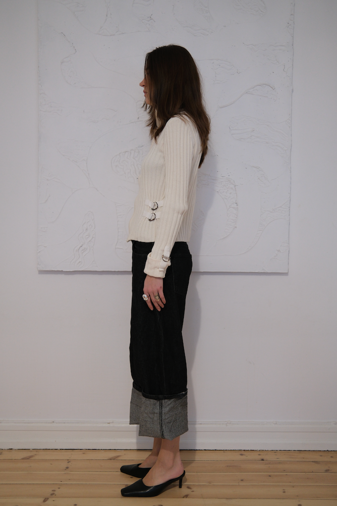 Cardigan m. lynlås