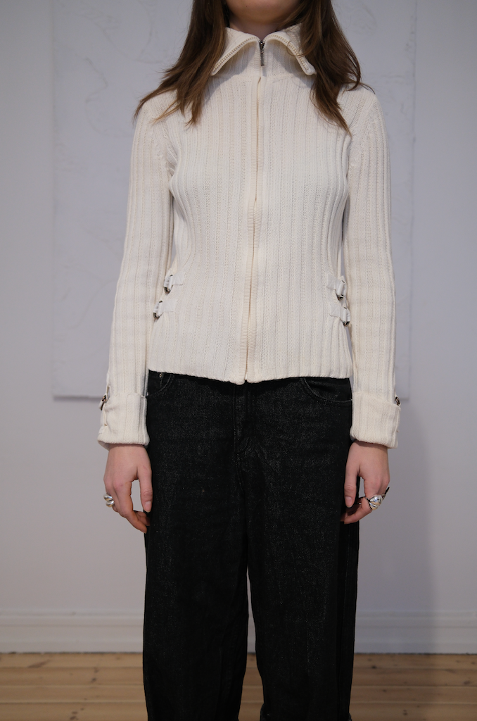 Cardigan m. lynlås